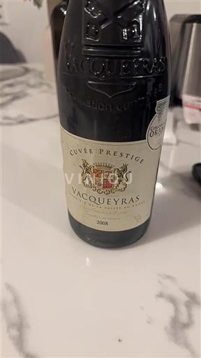 Rhône-dalen Vacqueyras Prestige 2008