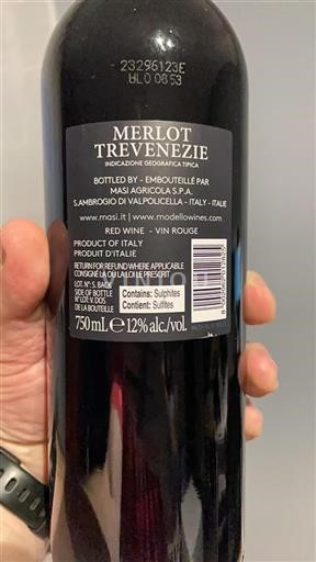Vêneto Não especificado Masi Agricola S.p.a Merlot Trevenezie 2022