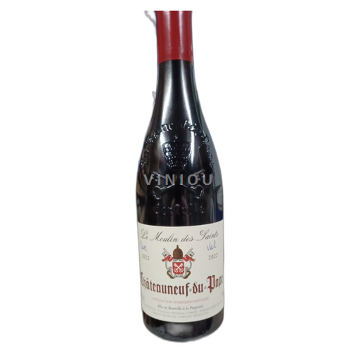 Vin Rouge sec Le Moulin des Saints 2022 France Vallée du Rhône Châteauneuf-du-pape AOC