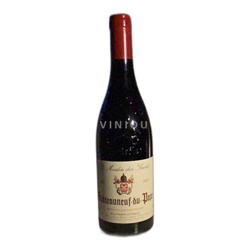 Vin Rouge sec Le Moulin des Saints 2022 France Vallée du Rhône Châteauneuf-du-pape AOC