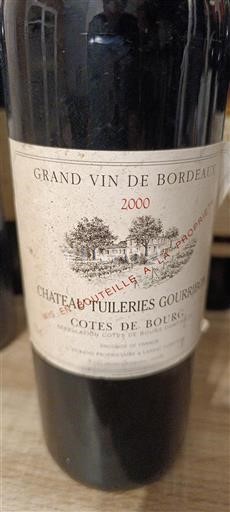 Bordeaux Côtes-de-bourg Château Tuileries Gourribey 2000