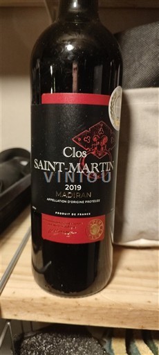 Sud-Ouest Madiran Clos Saint Martin 2019