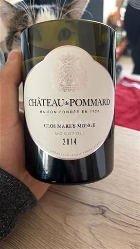 Borgogna Pommard Grand Cru Château Pommard Clos Marey-Monge 2014