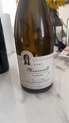 Borgonha Meursault Jeanphilippe Fichet Le Tesson 2003