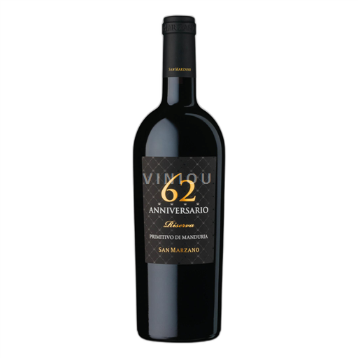 Apulia Primitivo di Manduria San Marzano Anniversario 62 Primitivo di Manduria Riserva 2018