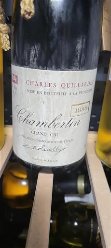 Burgundi Chambertin Grand Cru Charles Quillardet 1988
