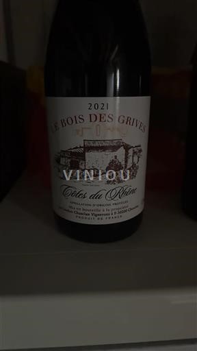 Valle del Rodano Côtes-du-Rhône Laudun Chusclan Vignerons Le Bois des Grives 2021