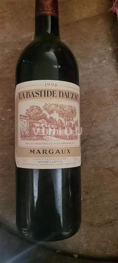 Bordéus Margaux La Bastide Dauzac 1998