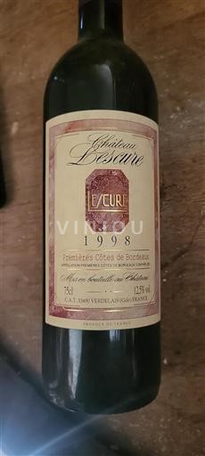Bordeaux Prve obale Bordeauxa Château Lescure 1998