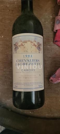 Lounais-Ranska Cahors Château Lagrezette Chevaliers 1994