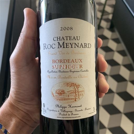 Bordeaux Bordeaux supérieur Château Roc Meynard 2008