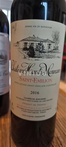 Bordeaux Saint-Émilion Château Hautsmoureau 2016