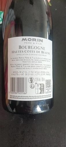 Burgund Hautes Côtes de Beaune Morin Père & Fils 2023