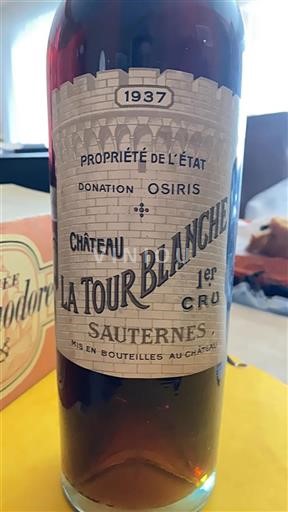 Bordeaux Sauternes Premier Cru Château La Tour Blanche 1937