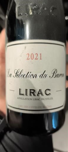 Valle del Rodano Lirac La Sélection Du Baron 2021
