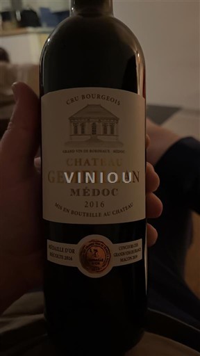 Bordeaux Médoc Cru Bourgeois Château Gemeillan 2016