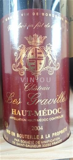 Bordeaux Haut-Médoc Château Les Gravielles 2004