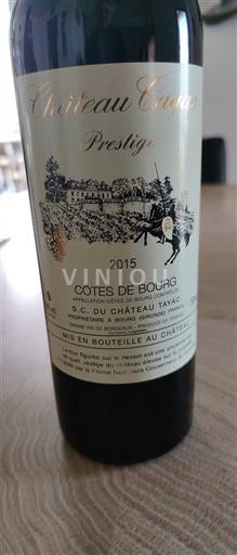 Bordeaux Côtes de Bourg Château Tayac Prestige 2015