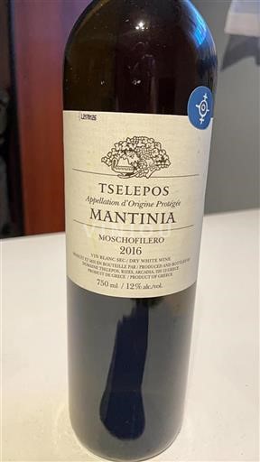Peloponnesos Mantineia Tselepos Moschofilero 2016