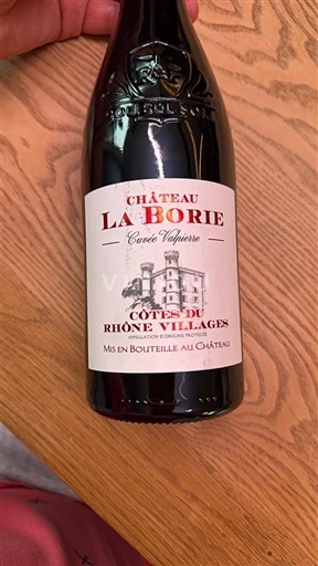Rhône Valley Côtes du Rhône Villages Château La Borie Valpierre 2024