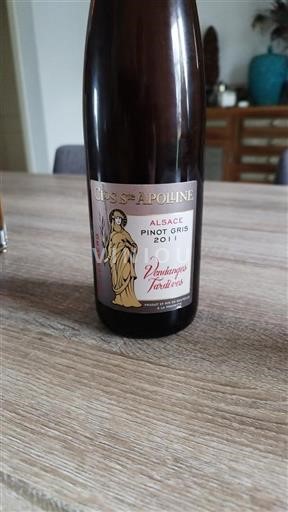 Alsasko Rulandské šedé Clos Ste Apolline Vendanges Tardives 2011
