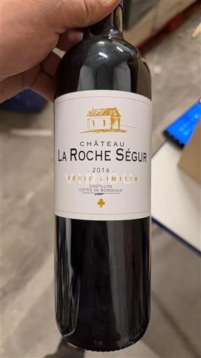 Bordeaux Castillon Côtes de Bordeaux Château La Roche Ségur Série Limitée 2016