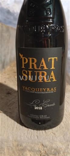 Rhône-dalen Vacqueyras Prat Sura La 2018