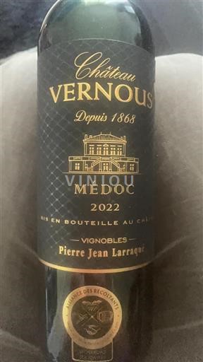 Burdeos Médoc Grand Cru Château Vernous 2022