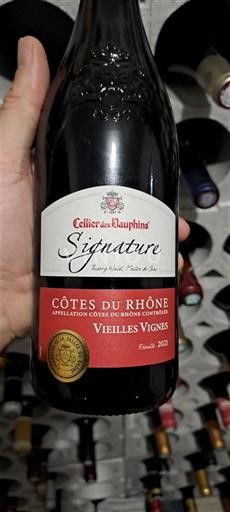Vale do Ródano Côtes-do-Ródano Cellier Des Dauphins Signature Vieilles Vignes 2021