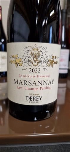 Burgundy Marsannay Derey Frères Les Champs Perdrix 2022