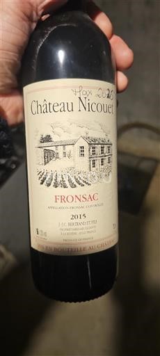 Bordeaux Fronsac Château Nicouet 2015