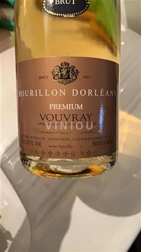 Loire-dalen Vouvray Bourillon Dorléans Ikke årgangsbestemt