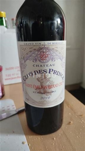 Bordéus Saint-Émilion Grand Cru Château Clos Des Prince 2016