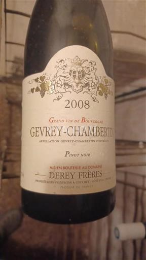 Burgundi Gevrey-Chambertin Derey Frères 2008