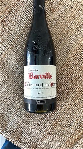 Rhônedalen Châteauneuf-du-Pape Domaine Barville 2017