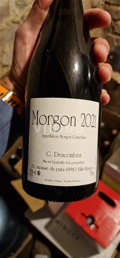 Beaujolais Morgon G. Descombes 2021
