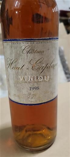 Bordéus Sauternes Hautcaplane 1998