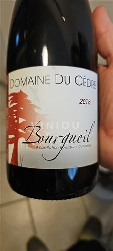 Dolina Loare Bourgueil Domaine Cèdre 2018