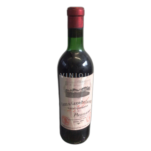 Bordeaux Pauillac Château Grand-Puy-Lacoste Saint Guirons 1965