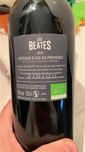 Provenza Coteaux d'Aix-en-Provence Les Béates Les Beates 2019