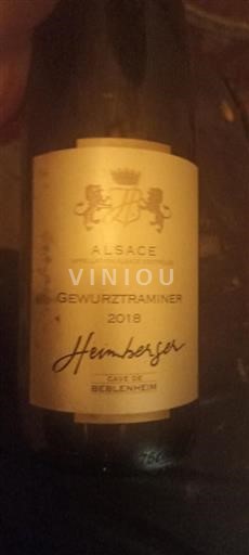 Alsace Cave De Beblenheim Hemberger 2018