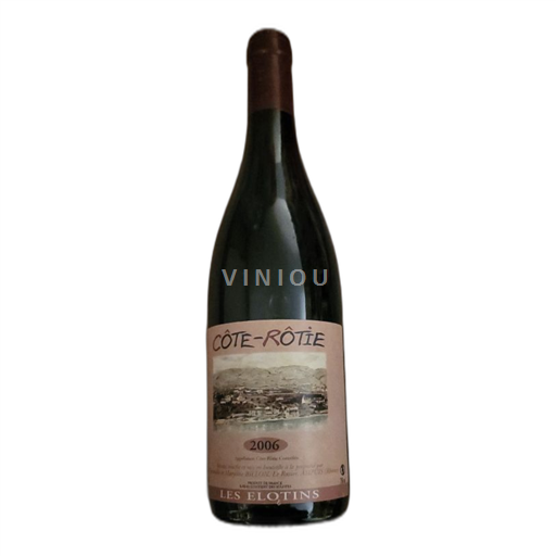 Vin Rouge sec Les Élotins Christophe BILLON 2006 France Vallée du Rhône Côte-rôtie AOC