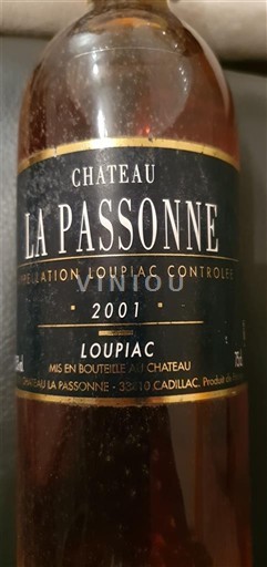 Bordeaux Loupiac La Passonne 2001