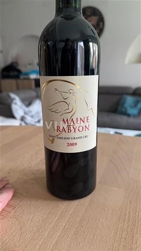 Bordeaux Saint-Émilion Grand Cru Grand Cru Maine Rabyon 2009
