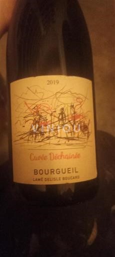 Vin Rouge sec Cuvée Déchaînée Lamé Delisle Boucard 2019 France Vallée de la Loire Bourgueil AOC
