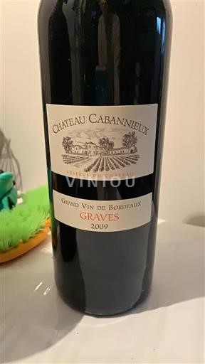 Bordéus Graves Château Cabannieux Réserve du Château 2009