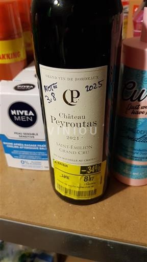 Bordeaux Saint-Émilion Grand Cru Château Peyroutas 2021