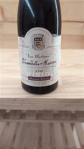 Burgundi Chambolle-Musigny Domaine Schmitt Les Herbues 2011