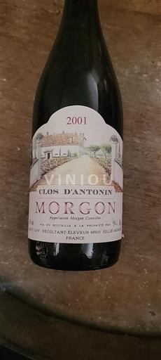 Beaujolais Morgon Clos Antonin 2001