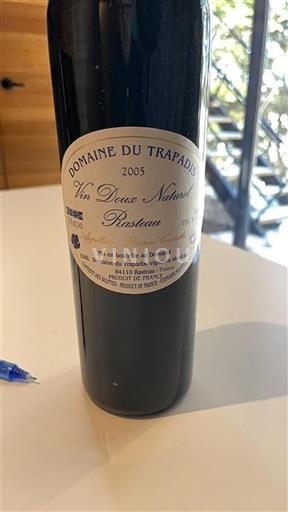 Thung lũng Rhône Rasteau Trapadis Vin Doux Naturel 2005